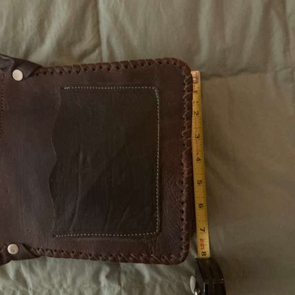 Boho Leather Crossbody Handbag - Picture 7 of 10